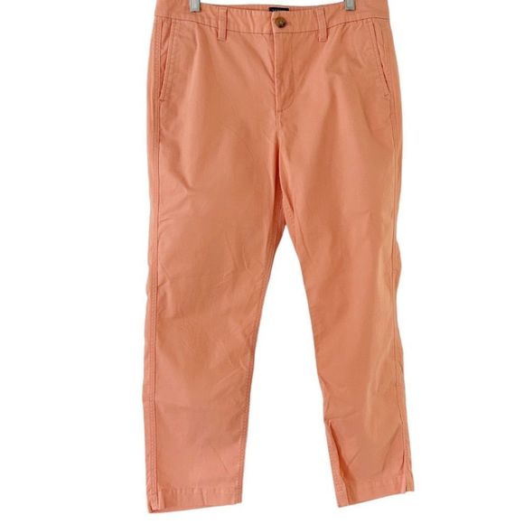 J. Crew Orange Cropped Ankle Pants - Picture 2 of 12